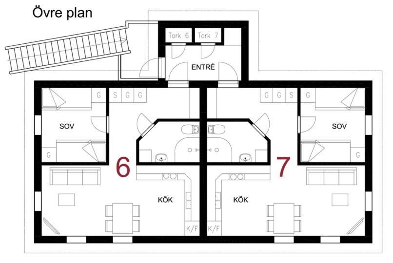 Apartament Lullens Stugby - Laegenhetshuset 6-9 Bruksvallarna Zewnętrze zdjęcie